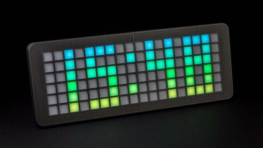 The Grid Clock is a charming colorful hour display controlled by an Arduino Nano