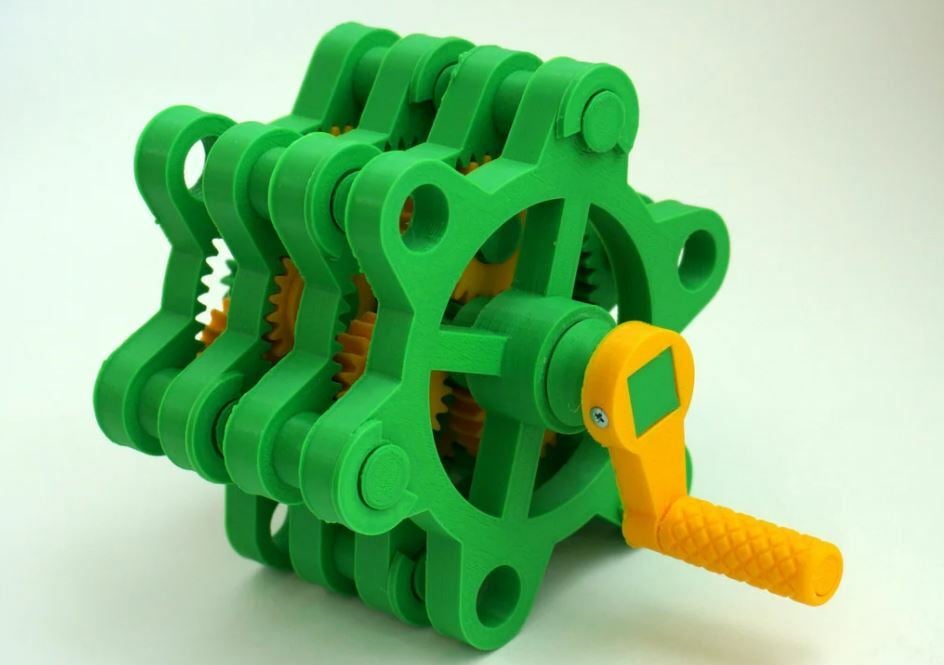 These planetary gears can be stacked to increase your gear ratio