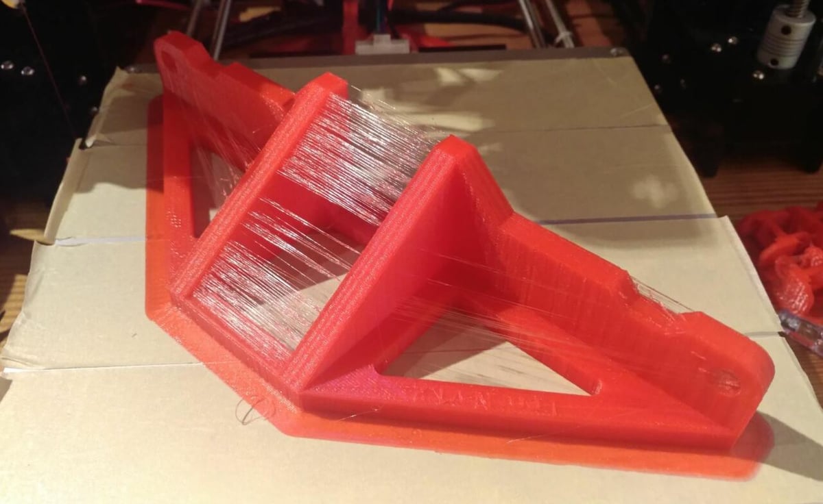 PETG filament is more prone to stringing than other 3D printing materials
