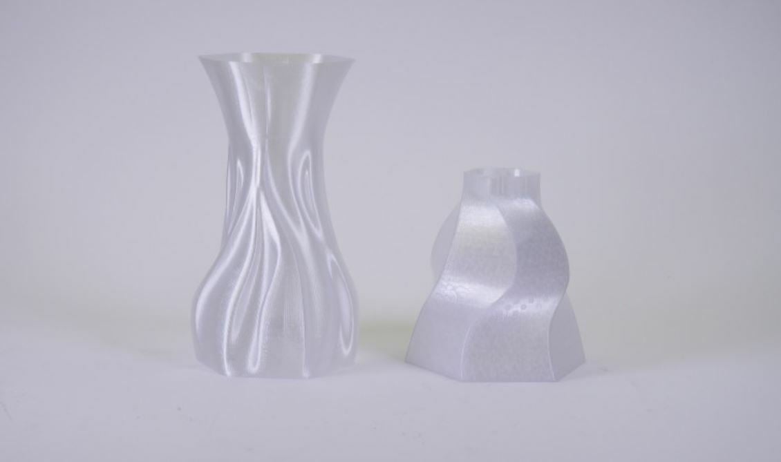 Prusament's clear PETG filament has an impressive diameter tolerance of +/- 0.02 mm