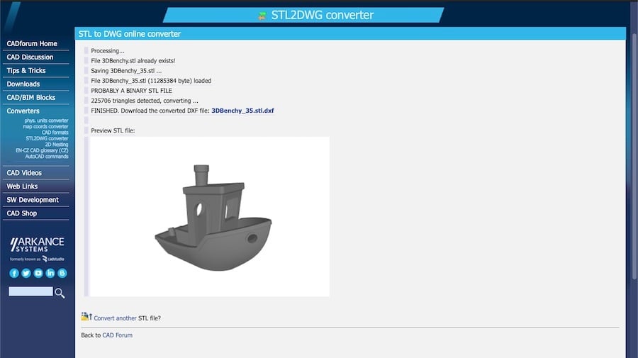 Online tools are straightforward solutions for file conversion, including STL to DXF