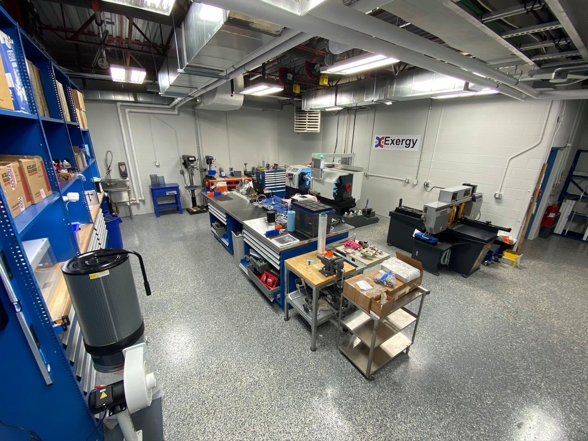 A view of Exergy Solutions' 3D printing lab