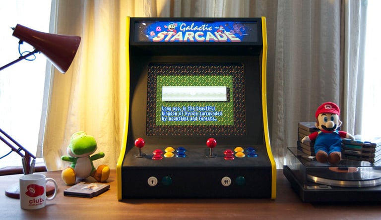This could be your two-player bartop arcade machine that runs RetroPie