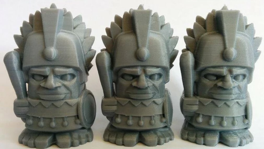 Use Kad3D's print service for high quality (left) or prototyping (right)