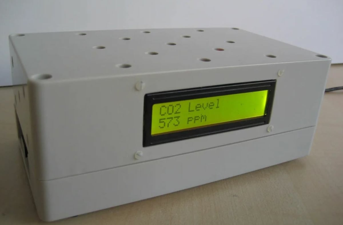 You can add a compatible LCD to see the air quality readings determined by your Pi