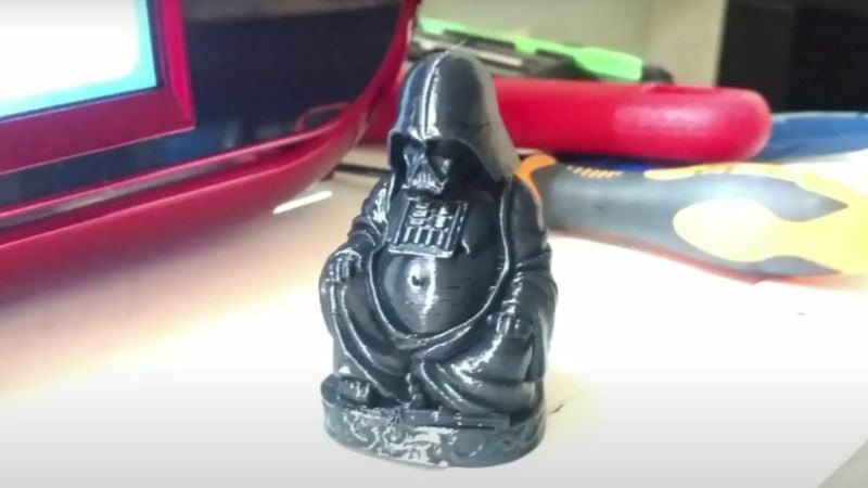 This Darth Vader as Budai figurine was printed in Duramic PLA+