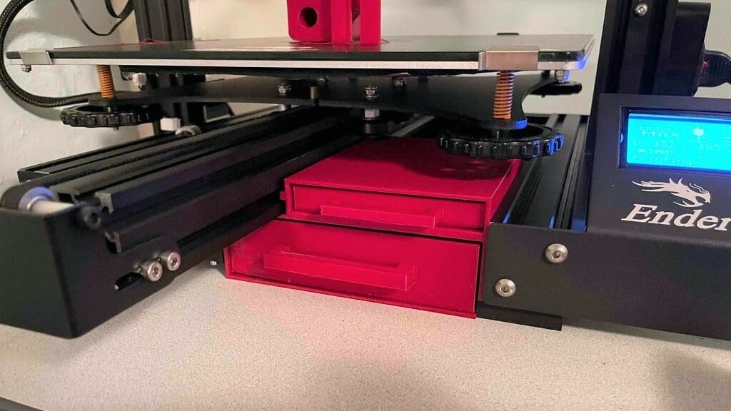A drawer on your Ender 3 Max will keep your tools organized and tucked out of the way