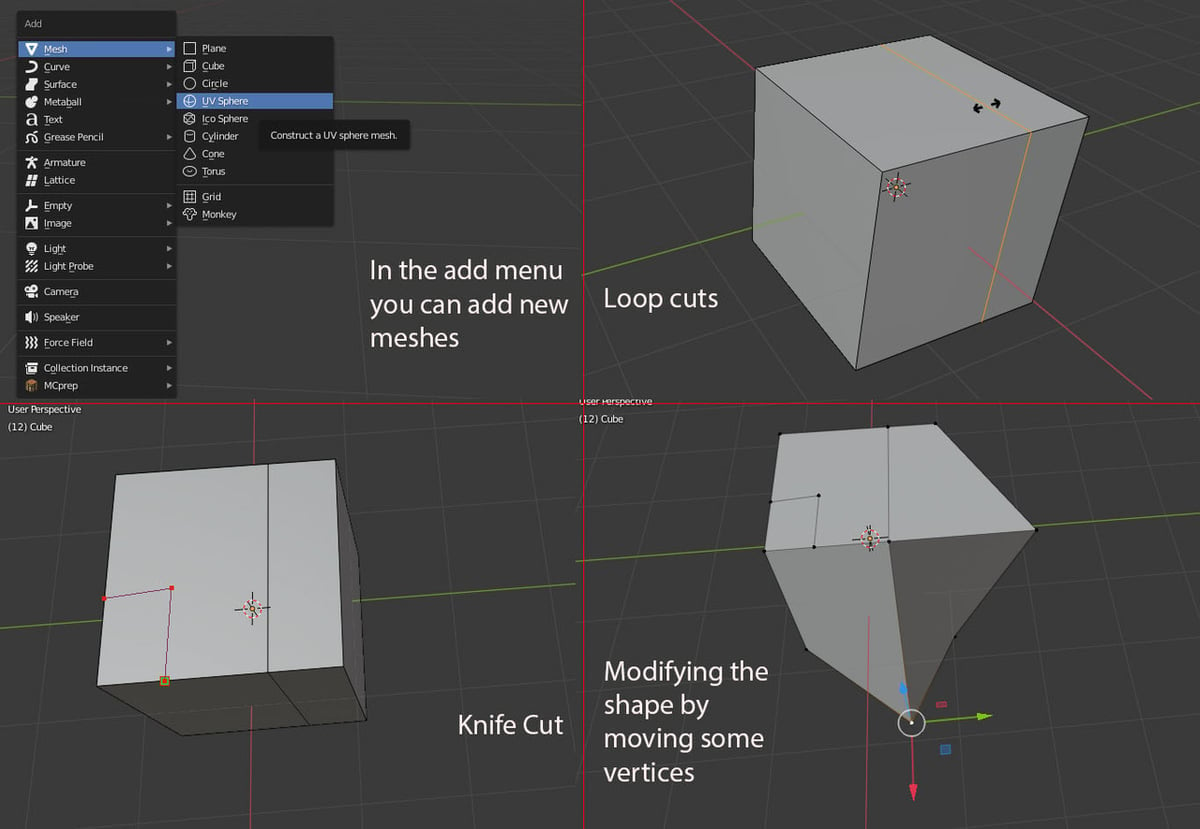 Loops and knife cuts are good ways to add more elements to your mesh