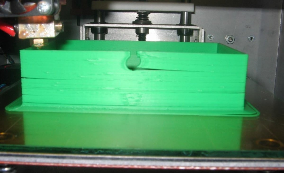 Layer separation can occur if your print speed is too high and extrusion is affected