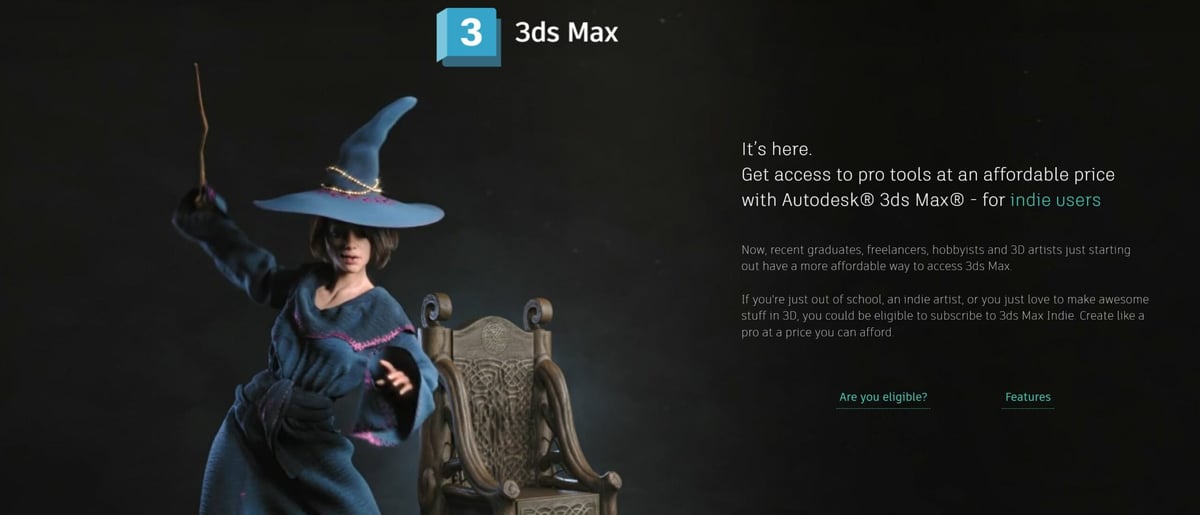 Image of Autodesk 3ds Max Free Download: 3ds Max Indie for Start-Ups