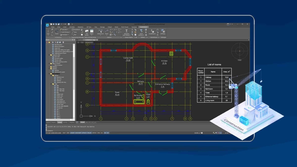 Photo de AutoCAD 2024 gratuit : télécharger la version complète: nanoCAD Free