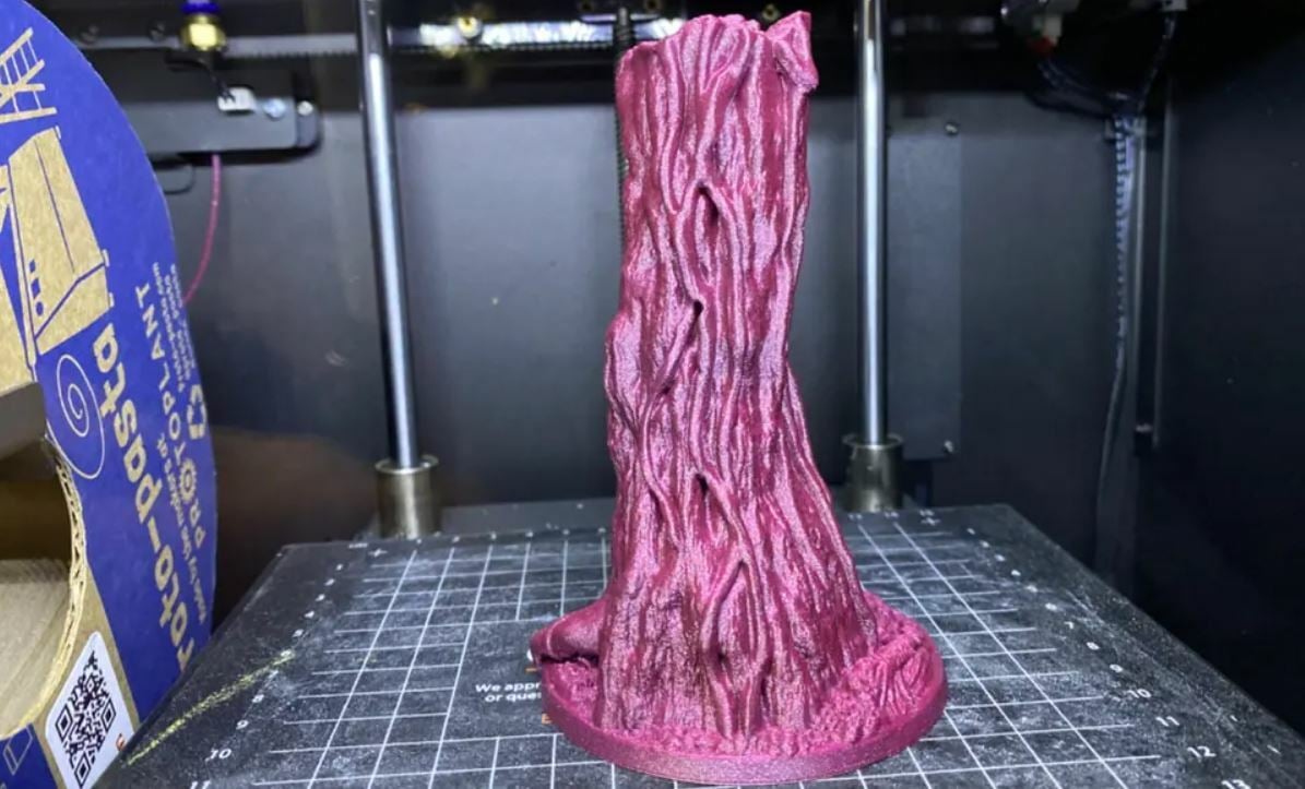 Proto-Pasta's Imperfect Pasta HTPLA filament allows you to use filament that would otherwise be thrown out