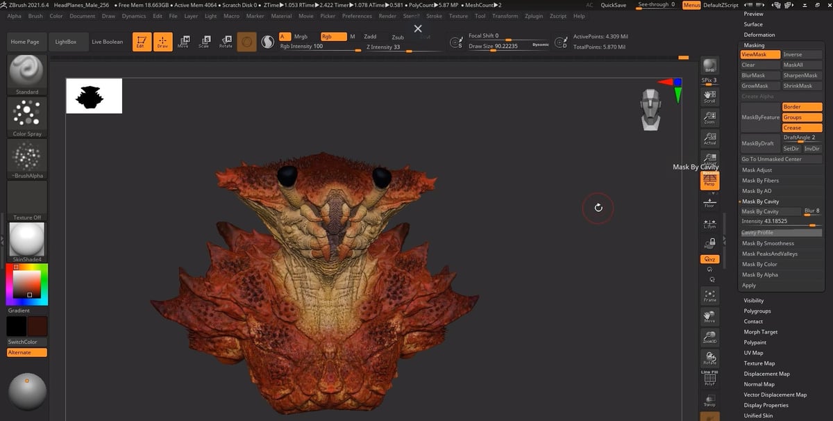 Image of: 3. ZBrush (Multiple Versions)