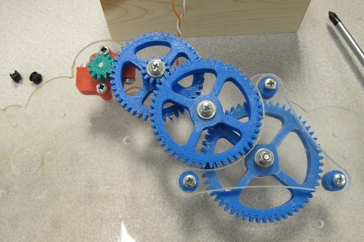 3D printed gears are relatively easy to make and can serve many different purposes