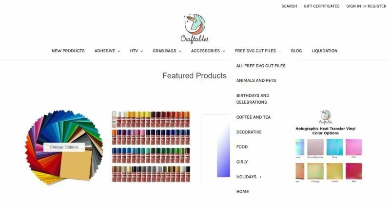 Craftables not only sells CNC cutting machine supplies but also has a fair amount of free SVG files