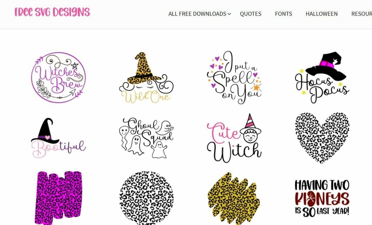 On Free SVG Designs, you'll find many abstract icons, shapes, and signs