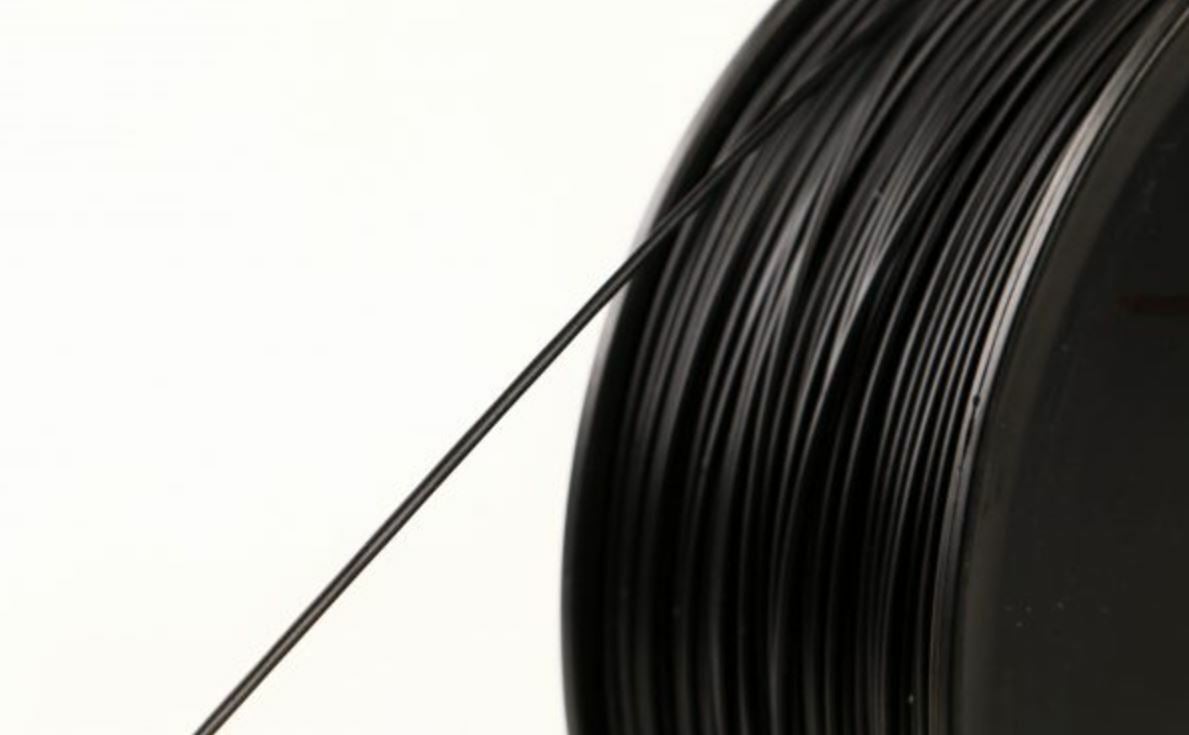 Mavrakis Concepts' PMMA filament comes in black