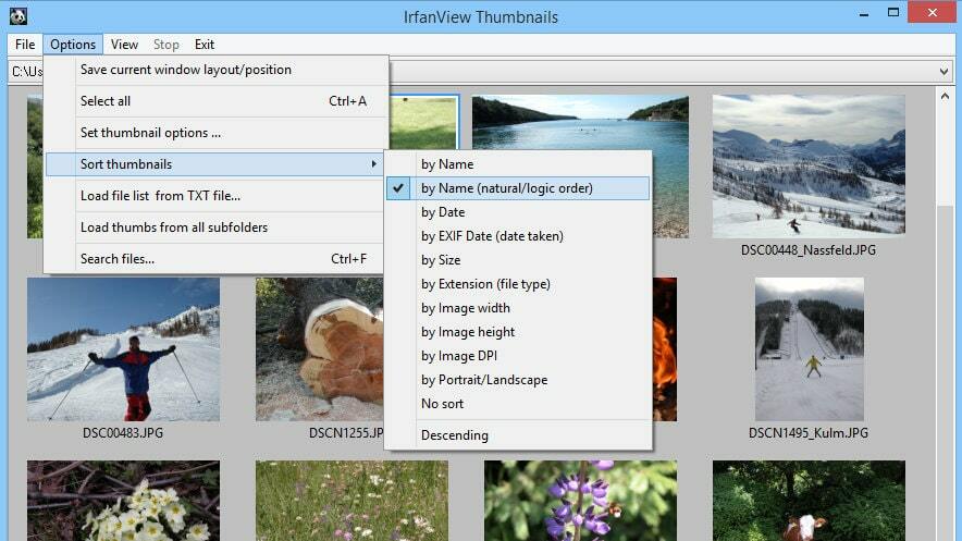 IrfanView supports 100+ file formats