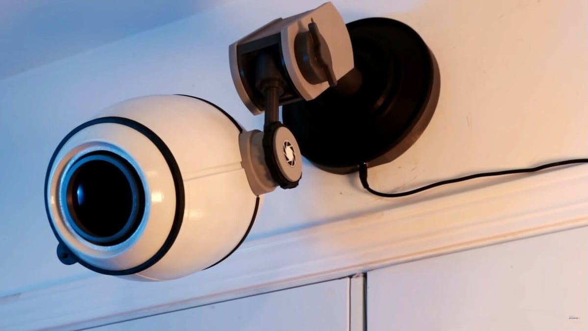 This Portal 2-style security camera was built with the Raspberry Pi High Quality Camera