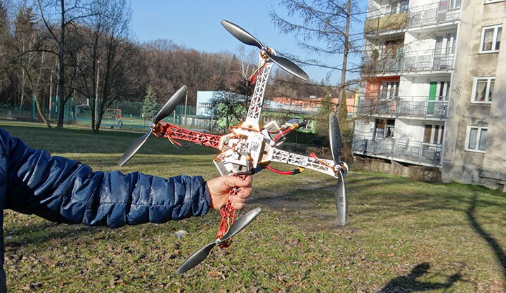 A fully 3D printed drone made with an Arduino Uno