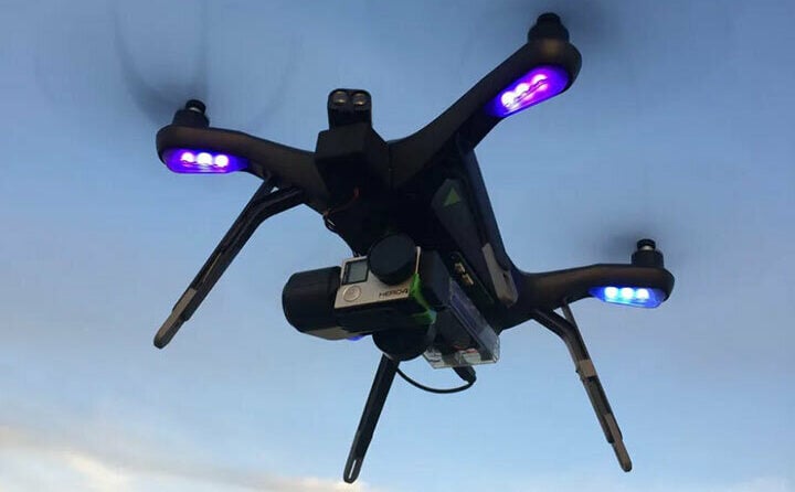 This project uses an Arduino to add functionality to the 3DR Solo drone