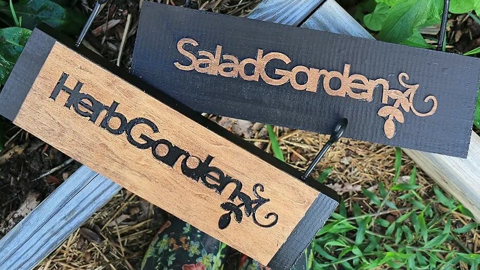 Image of: 12. DIY Garden Signs