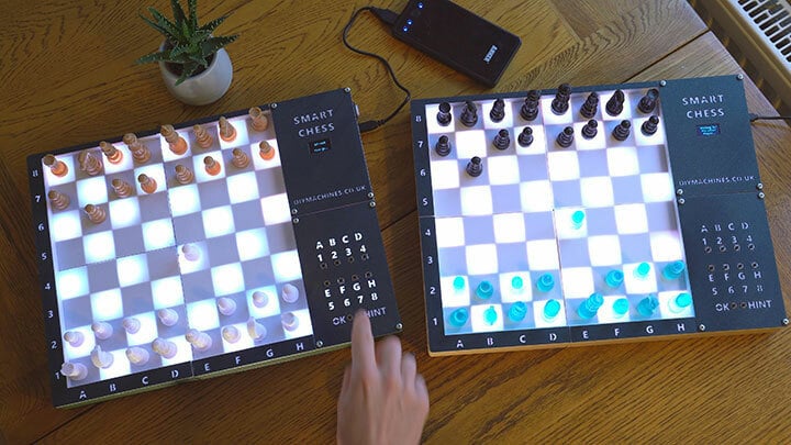 It's a DIY super smart chessboard made with an Arduino