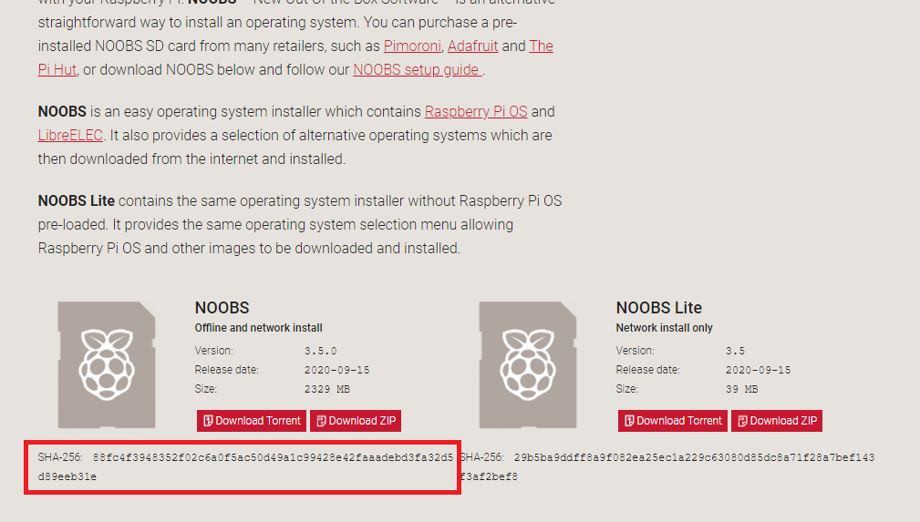 Raspberry Pi NOOBS - Piveral