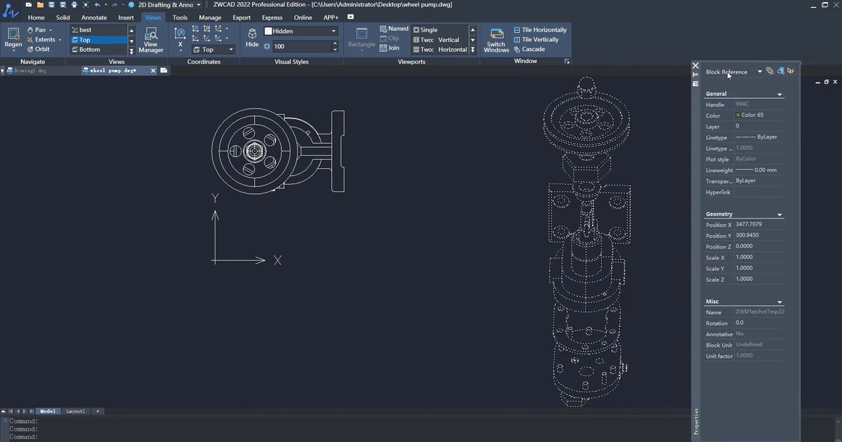 ZWCAD has an interface that is almost identical to AutoCAD's