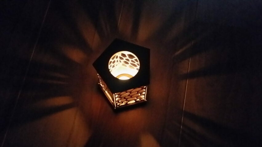 This lantern produces beautiful shadow geometry