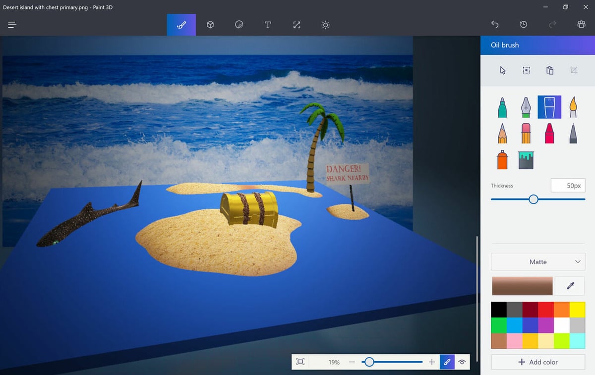 Paint 3D can be a cool resource for practice and great designs