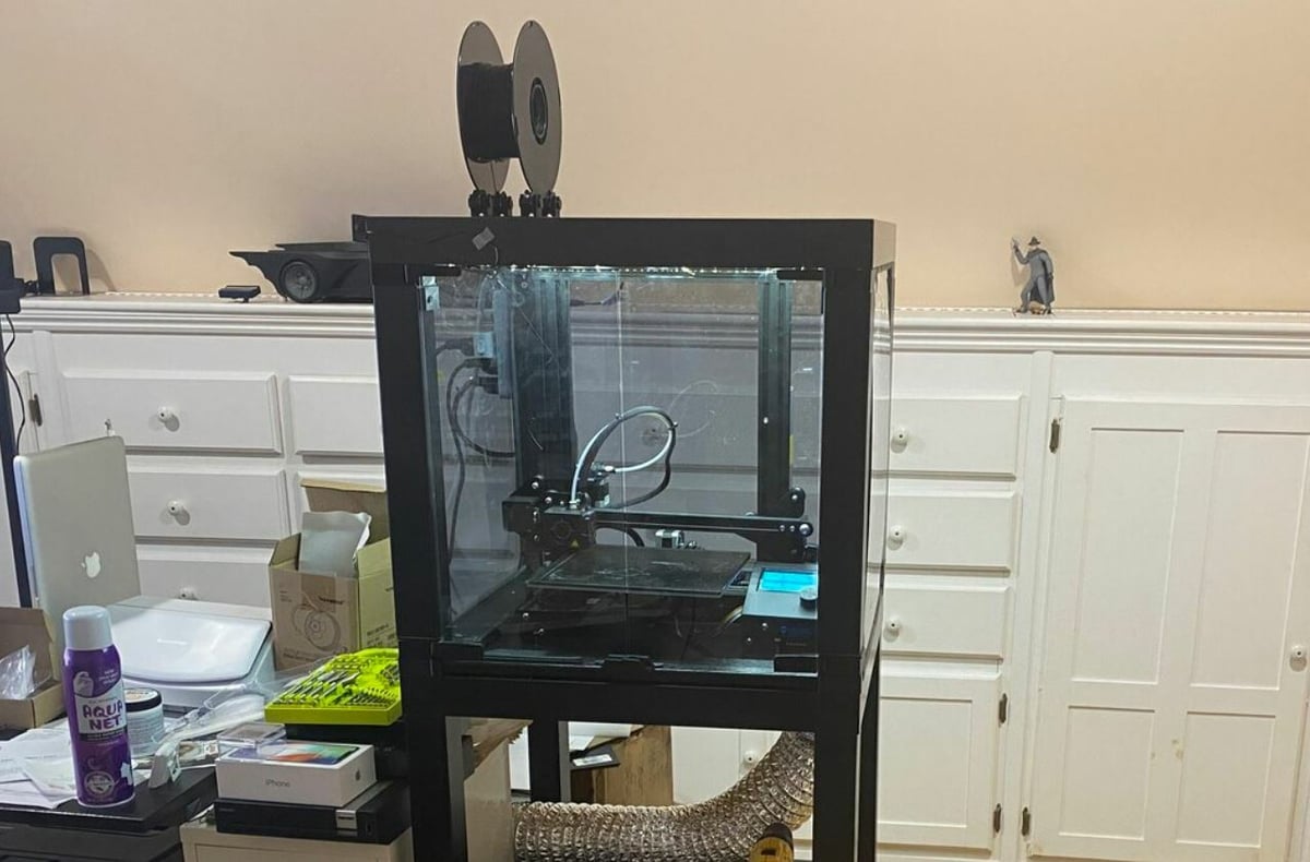You can make an enclosure for your 3D printer using almost anything