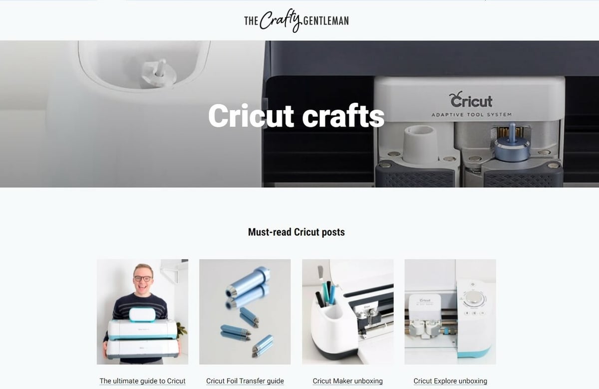 There's plenty to find on Cricut from The Crafty Gentleman