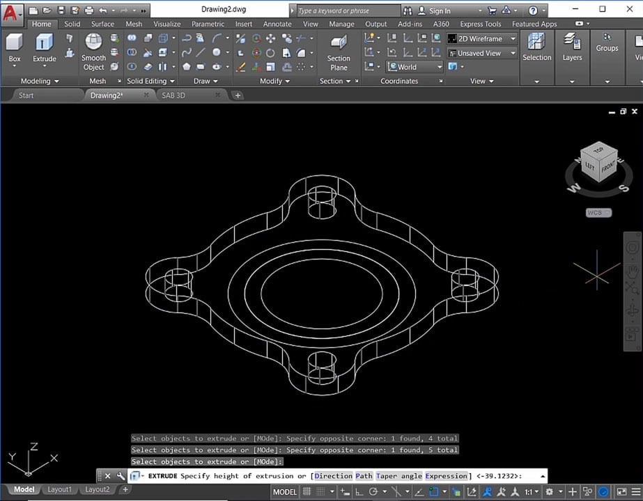 The first tutorial will get you used to working with the AutoCAD UI, as well as in 2D