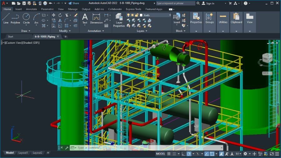 Being the more complex software, AutoCAD requires more powerful hardware to run properly