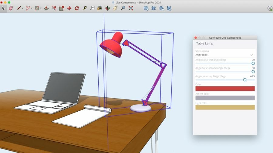 Primarily a 3D modeler, SketchUp offers intuitive and easy-to-use tools