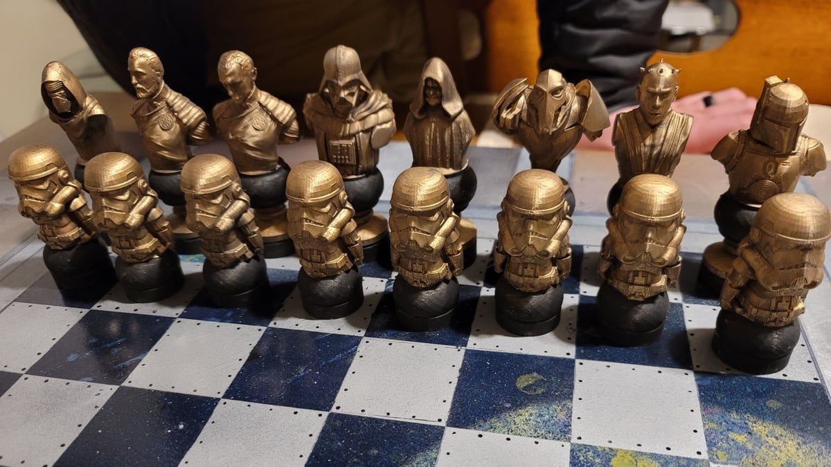 Star Wars Chess Set 3D model 3D printable