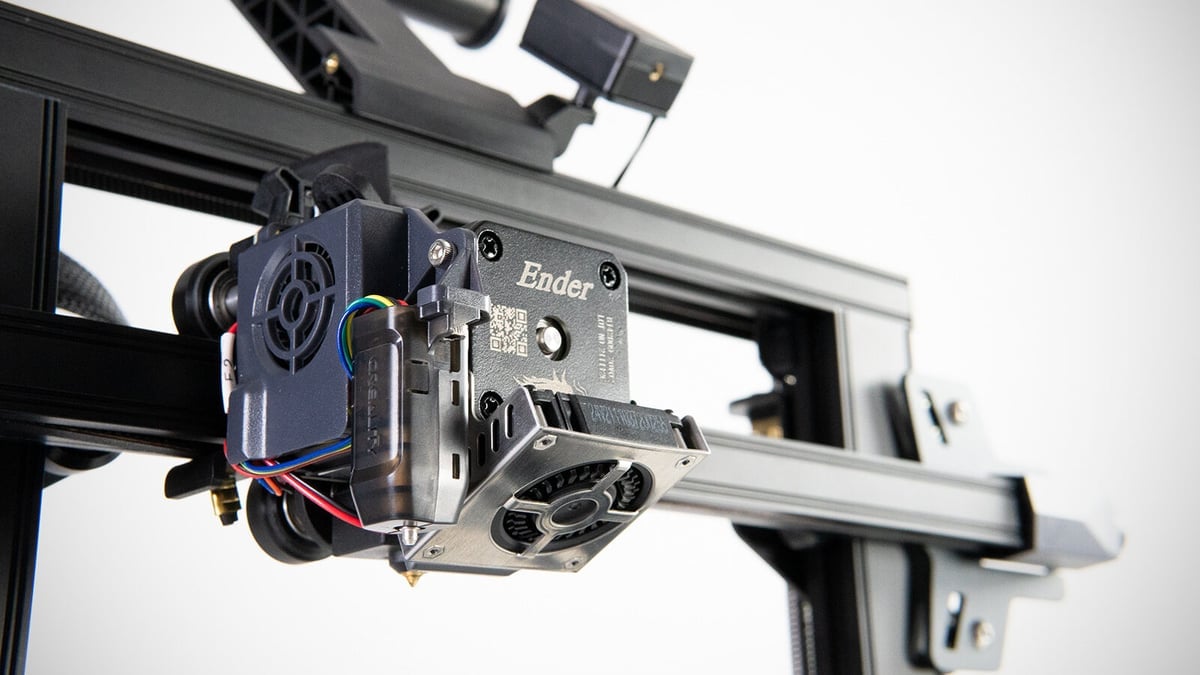 The hot end on the Ender 3 S1 can reach temperatures of up to 260 °C