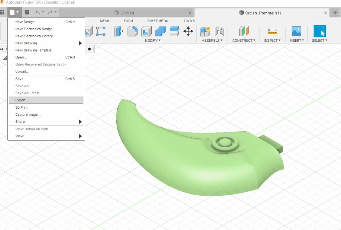 Fusion 360 allows you to create, edit, import, and export STL 3D models