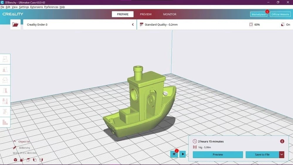 Creality Slicer has a simple interface and many of the same settings as Cura