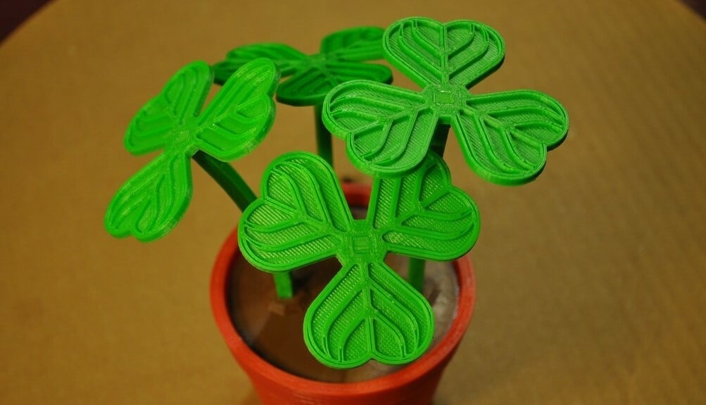 This shamrock planter is a nice decoration for St. Patrick's Day and beyond