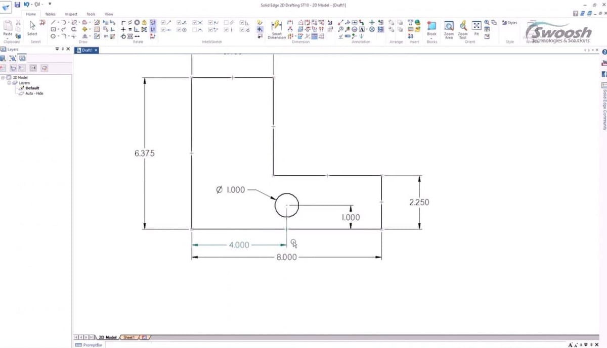 SolidEdge is a solid option for 2D Drafting!