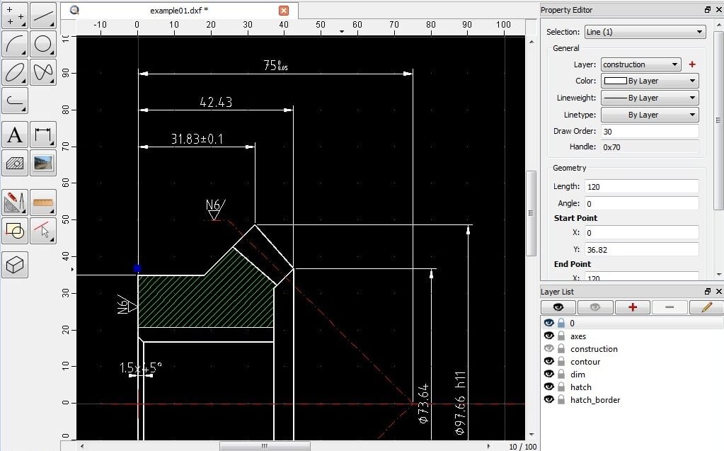 QCAD is a very accessible CAD option