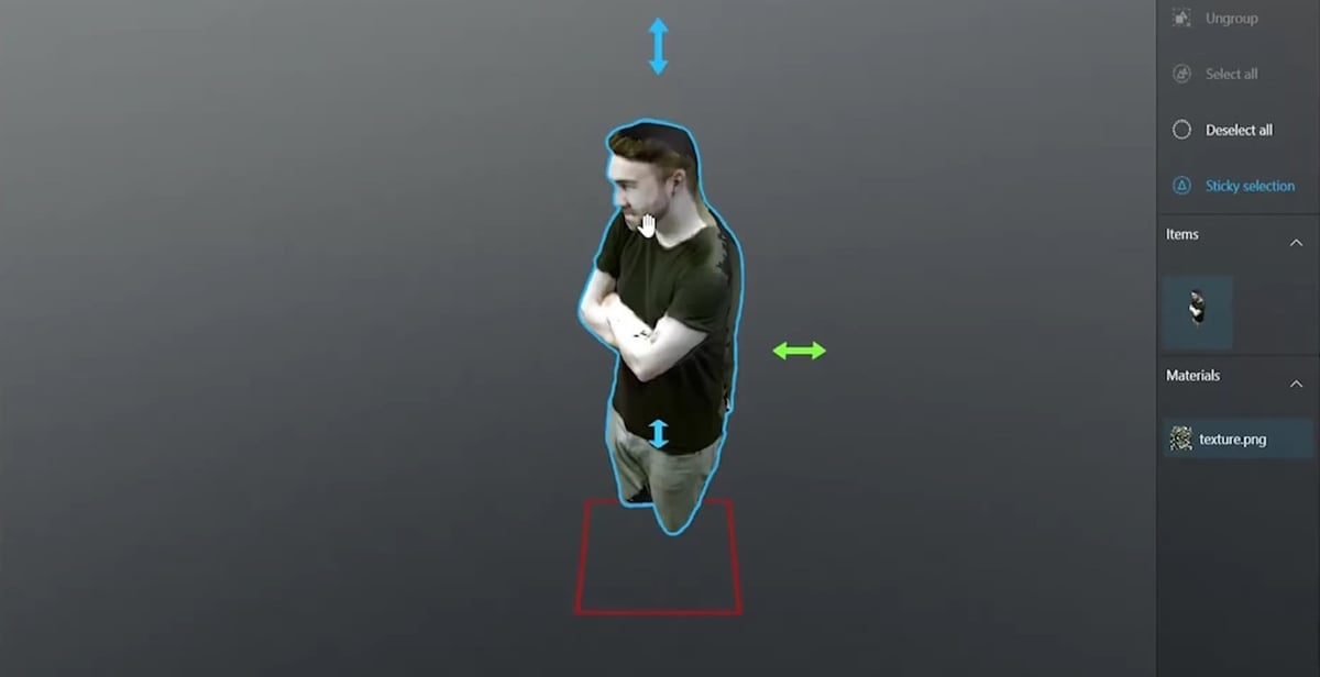 3D scanning with the Microsoft 3D Scan app