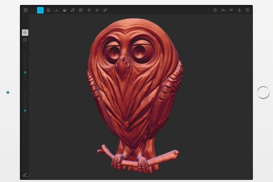 You can do incredible organic modeling with Sculptura