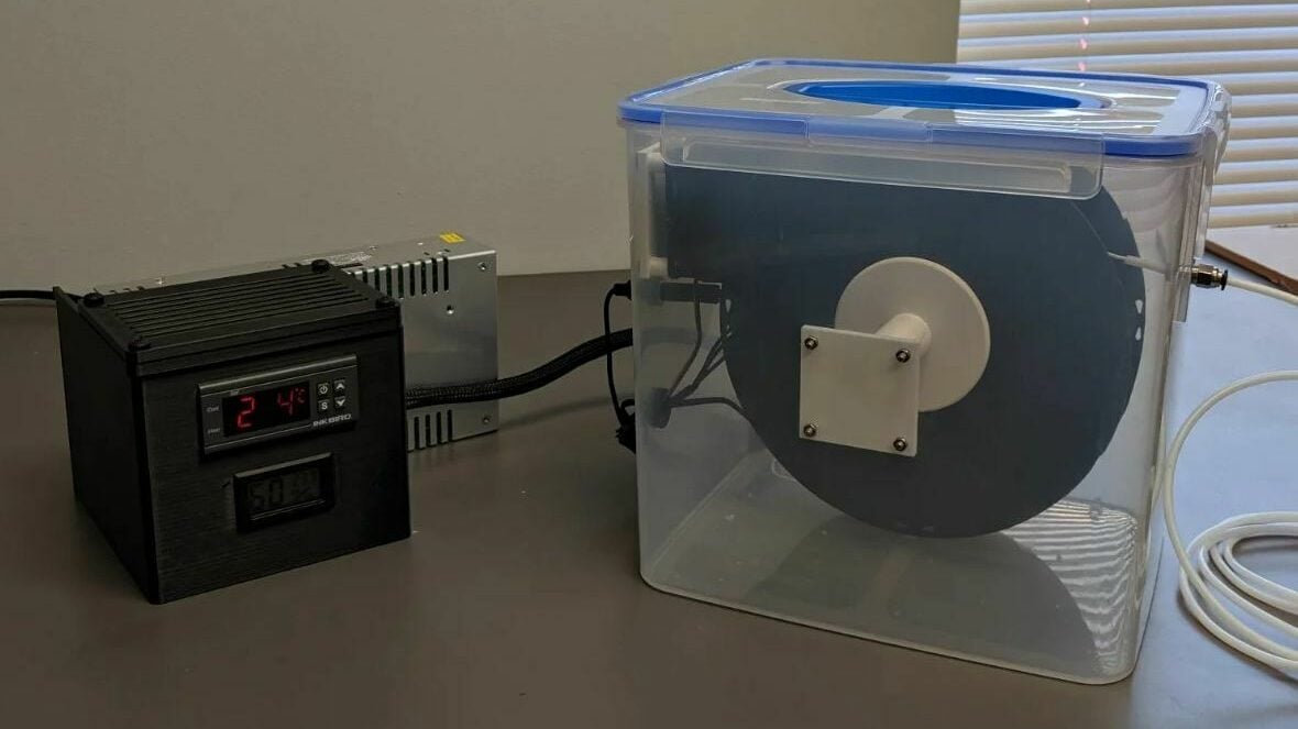 Filament dryers actively heat filament to remove moisture