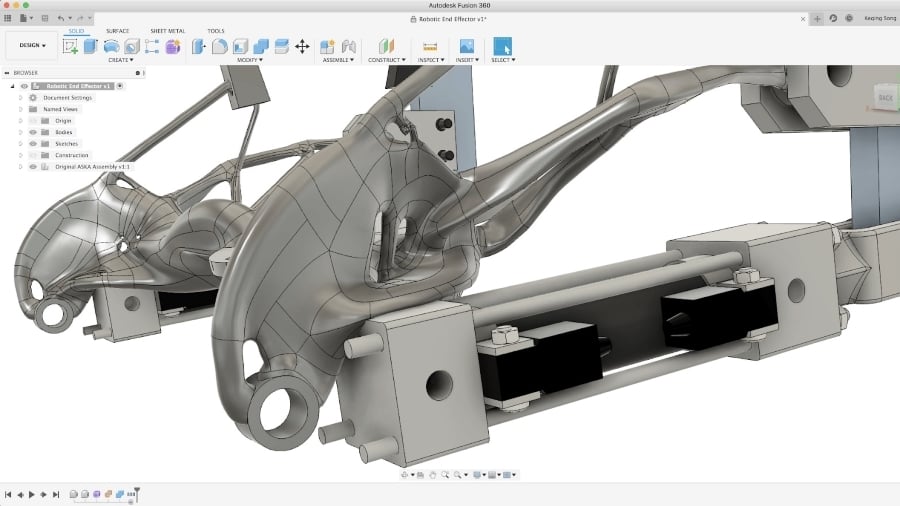 Fusion 360 also offers high-end shape optimization and generative design tools