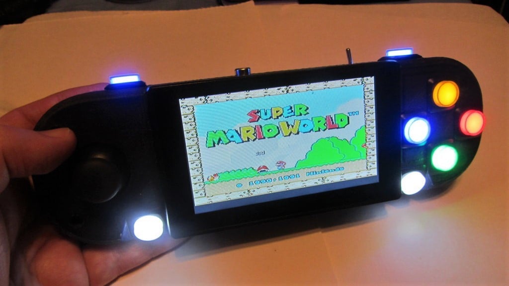 The PiStation Portable was designed to look like the PlayStation PSP