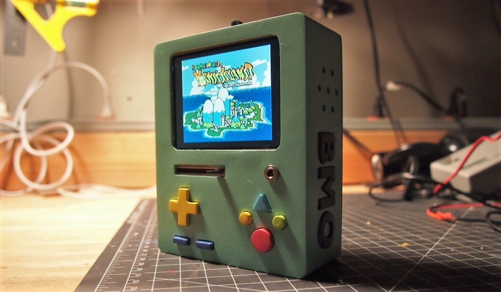 The RaspBMO uses a frame made of over 20 pieces