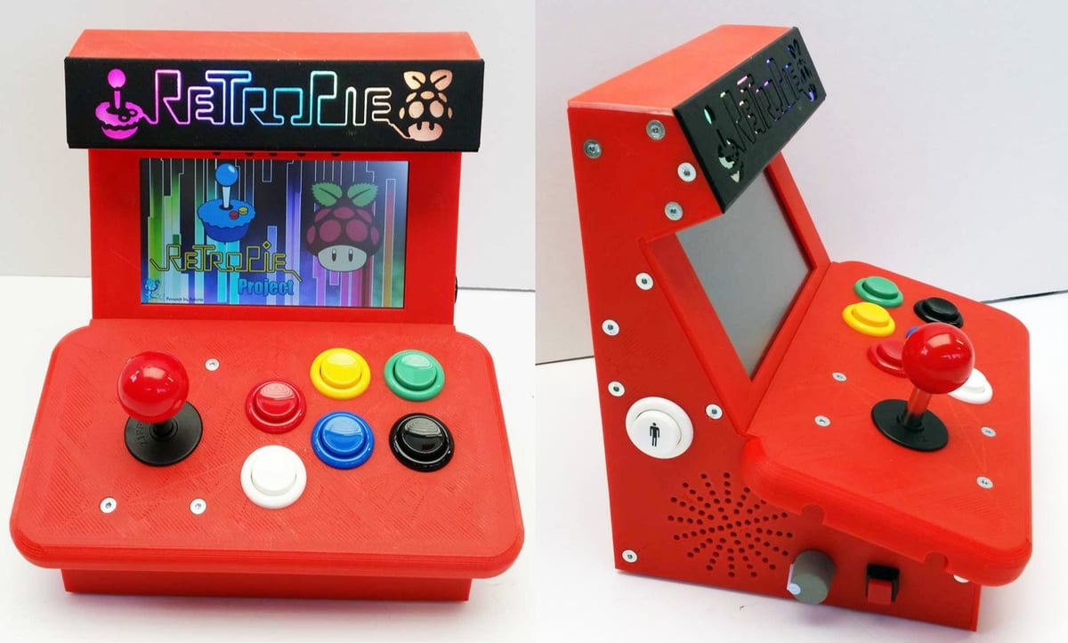 This Mini arcade machine works with a 7-inch screen